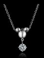 thumb Fashion Little Mickey Cubic Zircon 925 Sterling Silver Pendant 0