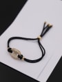 thumb Button Shaped Rope Stretch Bracelet 2