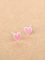 thumb Little Heart-shaped stud Earring 2