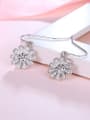 thumb Delicate Flower Shaped Glass Beads Earrings 2