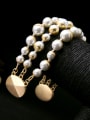 thumb Fashion Generous  Multi Layer Artificial Pearl Alloy Bracelet 1