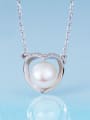 thumb Heart Freshwater Pearl Necklace 0