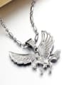 thumb Personalized Flying Eagle Pendant Titanium Necklace 2