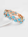 thumb Copper With Gold Plated Delicate Water Drop Bracelets 4