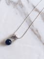 thumb Sterling silver black agate necklace 2