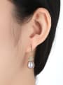 thumb Sterling silver natural pearl earrings 2
