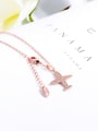 thumb Copper With Rose Gold Plated Trendy Irregular plane Necklaces 2