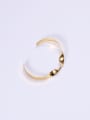 thumb Titanium With Gold Plated Personality Irregular Free Size Bangles 2