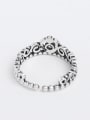 thumb Retro Silver Crown Opening Ring 1
