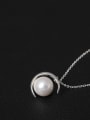 thumb Moon Shell Pearl Clavicle Necklace 1