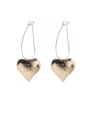 thumb Alloy With Smooth  Simplistic Geometric Drop Earrings 2