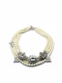 thumb Artificial Pearl Multi -Layer Alloy Necklace 0