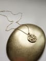 thumb Pure silver plated 18k-gold relief constellation round Necklace 2