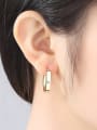 thumb Copper inlaid AAA zircon circular Round Earrings 1