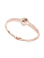 thumb Fashion Cubic austrian Crystals Rose Gold Plated Alloy Bangle 2