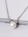 thumb Exquisite S925 Silver Lovely Cat Clavicle Necklace 1