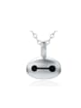 thumb S925 Silver Face Women Clavicle Necklace 0