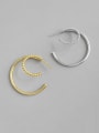 thumb 925 Sterling Silver With  Simplistic Double-Layer   Round Twist Hoop Earrings 0