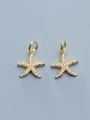 thumb 925 Sterling Silver With Cubic Zirconia  Fashion Sea Star  Pendants 2