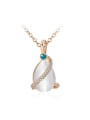 thumb Personality Water Drop Shaped Opal Stone Necklace 0