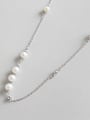thumb Sterling silver fashion temperament handmade beaded short necklace 0