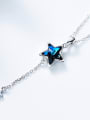 thumb Fashion Blue Star austrian Crystal Copper Pendant 3