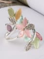 thumb Fashion Colorful Enamel Flowery Silver Plated Alloy Ring 2