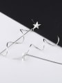 thumb Fashion Star Wave Line Silver Earrings 2