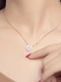 thumb Stainless Steel With Rose Gold Plated Delicate Flower Necklaces 1