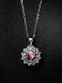 thumb S925 Silver Flower-shaped Necklace 3
