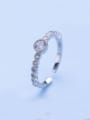 thumb 925 Silver Shimmering Zircon Ring 0