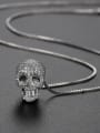 thumb Copper With  Rhinestone  Vintage Skull Necklaces 3