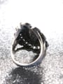 thumb Retro style Oval Resin Black Crystals Ring 3