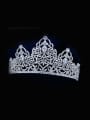 thumb Luxury Zircons Crown-shape Exaggerate Copper Hair Accessories 0