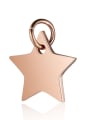 thumb Stainless Steel With Gold Plated Classic Star Charms 1