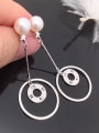 thumb Classical Freshwater Pearl Round drop earring 0
