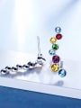 thumb S925 Silver Colorful drop earring 3