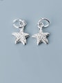 thumb 925 Sterling Silver With Platinum Plated Personality Sea Star Charms 0