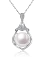 thumb Fashion Freshwater Pearl Heart-shaped Necklace 0