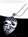 thumb Stainless Steel With Antique Silver Plated Personality  Pharaoh mask  Necklaces 2