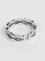 thumb Retro Silver Wave Opening Ring 1