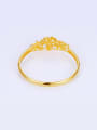 thumb Copper Alloy 23K Gold Plated Classical Flower Bangle 2