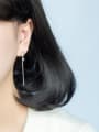 thumb All-matchRound Shaped S925 Silver Drop Earrigs 1