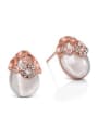 thumb Exquisite Egg-shape Stones Stud Earrings 0