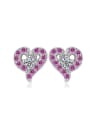 thumb Elegant  Wedding Accessories Amethyst Stud Earrings 0