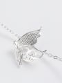 thumb Lovely Hollowed Out Butterfly Silver Necklace 2