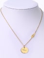 thumb Copper With 18k Gold Plated Trendy Round Necklaces 0