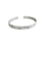 thumb 925 Sterling Silver With Platinum Plated Vintage Monogrammed Free Size Bangles 0