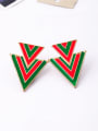 thumb Personality Triangle Alloy stud Earring 0
