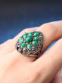 thumb Retro style Resin stones Cubic Rhinestones Alloy Ring 1